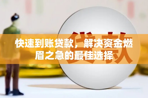 新蔡快速到账贷款，解决资金燃眉之急的最佳选择