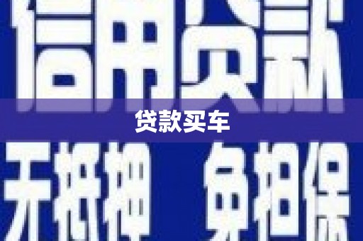 新蔡贷款买车