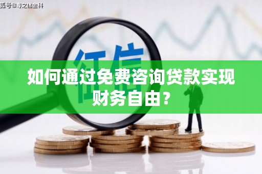 新蔡如何通过免费咨询贷款实现财务自由？