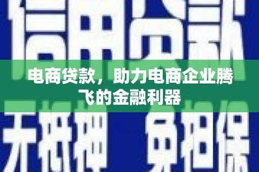 新蔡电商贷款，助力电商企业腾飞的金融利器