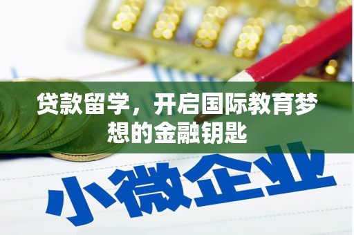 新蔡贷款留学，开启国际教育梦想的金融钥匙