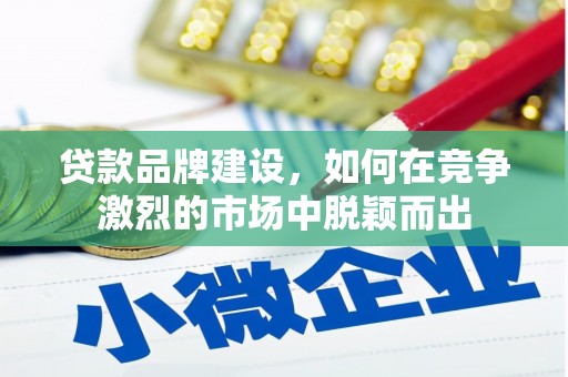 新蔡贷款品牌建设，如何在竞争激烈的市场中脱颖而出
