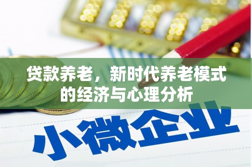 新蔡贷款养老，新时代养老模式的经济与心理分析