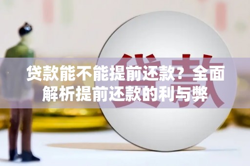 新蔡贷款能不能提前还款？全面解析提前还款的利与弊