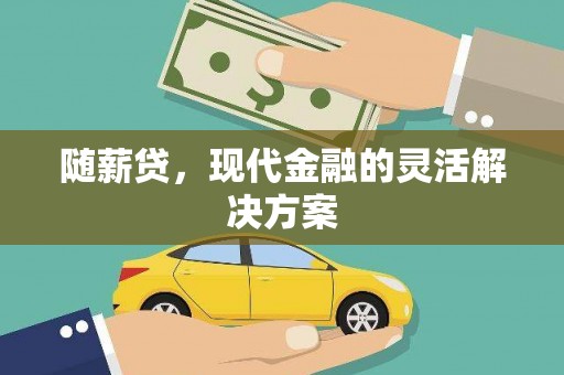 新蔡随薪贷，现代金融的灵活解决方案