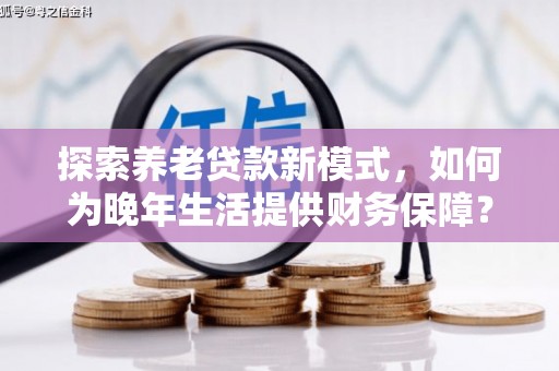 新蔡探索养老贷款新模式，如何为晚年生活提供财务保障？