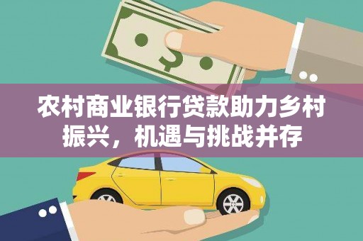 新蔡农村商业银行贷款助力乡村振兴，机遇与挑战并存