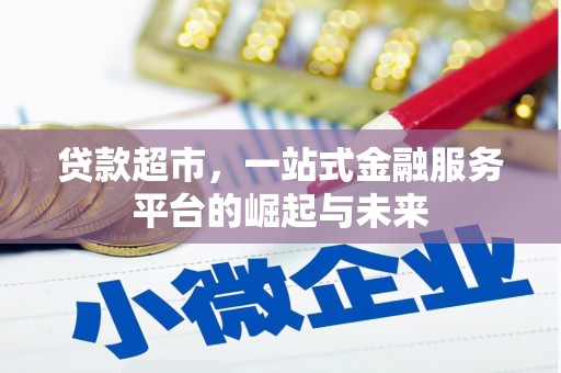 新蔡贷款超市，一站式金融服务平台的崛起与未来