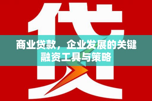 新蔡商业贷款，企业发展的关键融资工具与策略