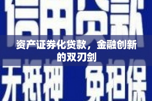 新蔡资产证券化贷款，金融创新的双刃剑