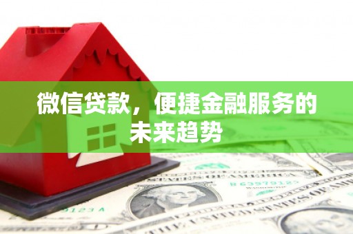 新蔡微信贷款，便捷金融服务的未来趋势