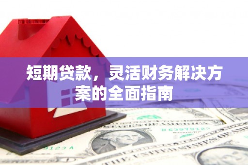 新蔡短期贷款，灵活财务解决方案的全面指南