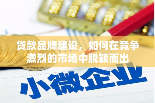 新蔡贷款品牌建设，如何在竞争激烈的市场中脱颖而出