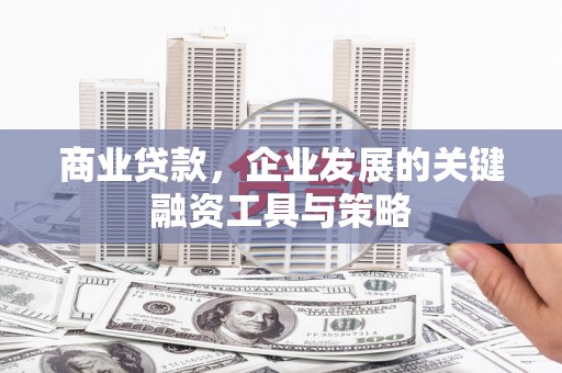 新蔡商业贷款，企业发展的关键融资工具与策略
