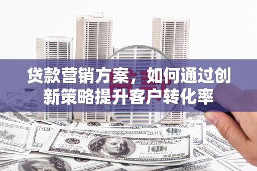 新蔡贷款营销方案，如何通过创新策略提升客户转化率