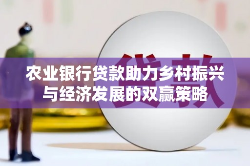 新蔡农业银行贷款助力乡村振兴与经济发展的双赢策略