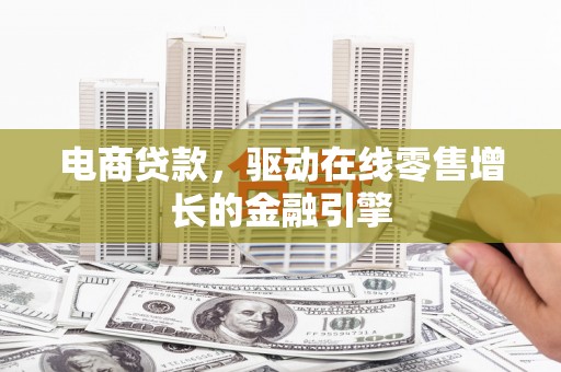 新蔡电商贷款，驱动在线零售增长的金融引擎