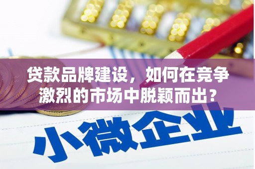 新蔡贷款品牌建设，如何在竞争激烈的市场中脱颖而出？