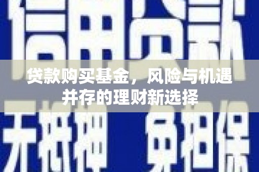 新蔡贷款购买基金，风险与机遇并存的理财新选择