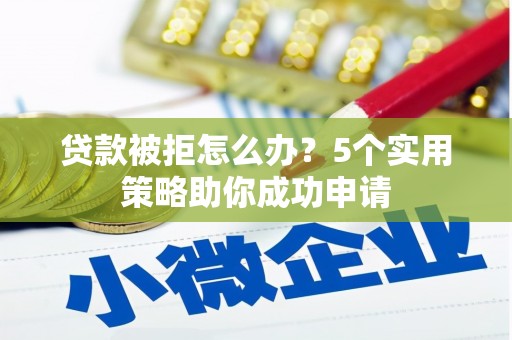 新蔡贷款被拒怎么办？5个实用策略助你成功申请