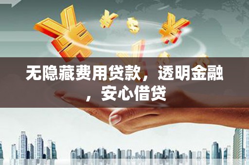 新蔡无隐藏费用贷款，透明金融，安心借贷
