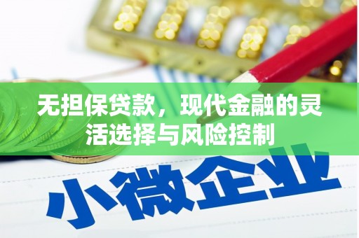 新蔡无担保贷款，现代金融的灵活选择与风险控制