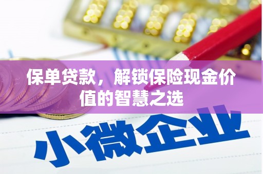 新蔡保单贷款，解锁保险现金价值的智慧之选