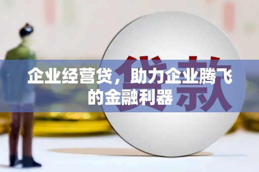新蔡企业经营贷，助力企业腾飞的金融利器