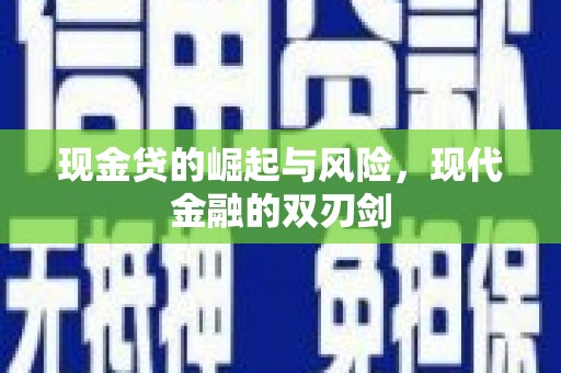 新蔡现金贷的崛起与风险，现代金融的双刃剑