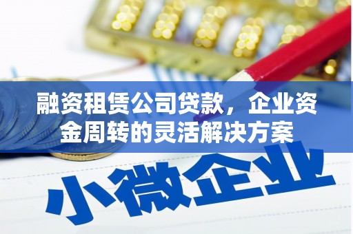 新蔡融资租赁公司贷款，企业资金周转的灵活解决方案