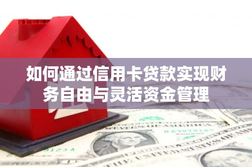 新蔡如何通过信用卡贷款实现财务自由与灵活资金管理