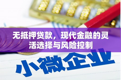 新蔡无抵押贷款，现代金融的灵活选择与风险控制