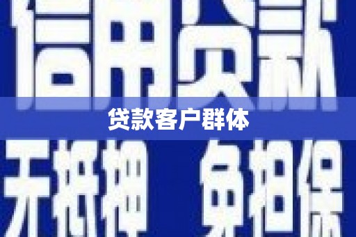 新蔡贷款客户群体