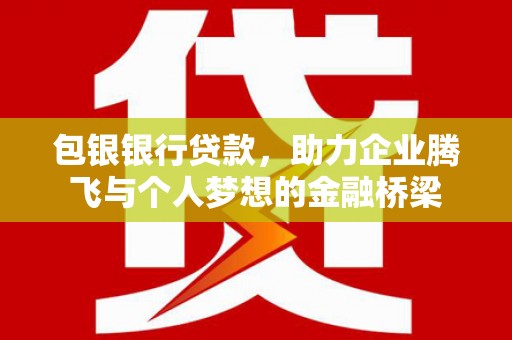 新蔡包银银行贷款，助力企业腾飞与个人梦想的金融桥梁