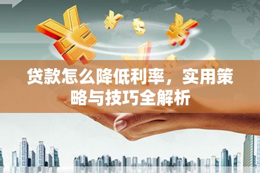 新蔡贷款怎么降低利率，实用策略与技巧全解析