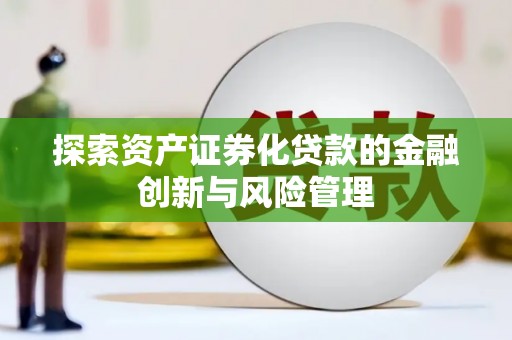 新蔡探索资产证券化贷款的金融创新与风险管理
