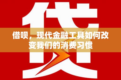 新蔡借呗，现代金融工具如何改变我们的消费习惯