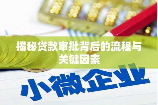 新蔡揭秘贷款审批背后的流程与关键因素