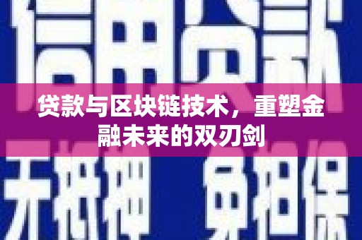新蔡贷款与区块链技术，重塑金融未来的双刃剑