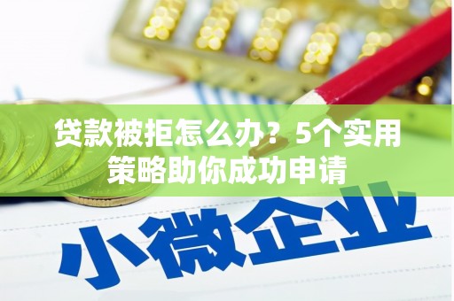 新蔡贷款被拒怎么办？5个实用策略助你成功申请