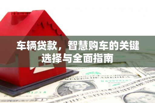 新蔡车辆贷款，智慧购车的关键选择与全面指南