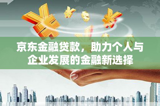 新蔡京东金融贷款，助力个人与企业发展的金融新选择