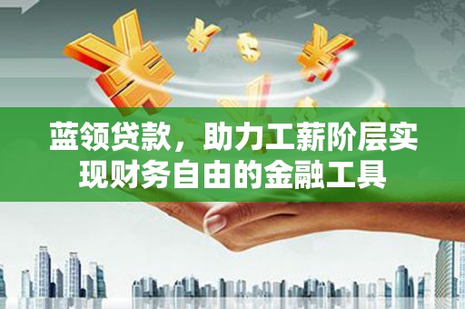 新蔡蓝领贷款，助力工薪阶层实现财务自由的金融工具