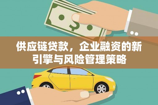 新蔡供应链贷款，企业融资的新引擎与风险管理策略