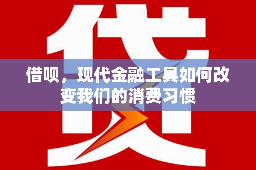 新蔡借呗，现代金融工具如何改变我们的消费习惯