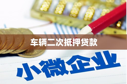 新蔡车辆二次抵押贷款