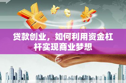 新蔡贷款创业，如何利用资金杠杆实现商业梦想