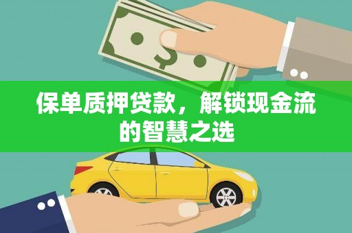 新蔡保单质押贷款，解锁现金流的智慧之选