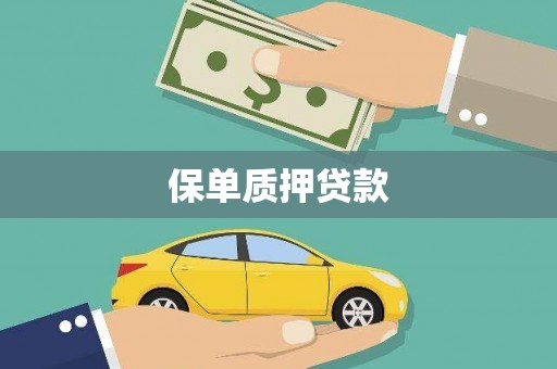 新蔡保单质押贷款