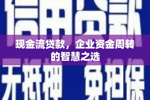 新蔡现金流贷款，企业资金周转的智慧之选